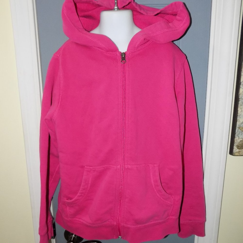 HANNA ANDERSSON Pink Zip Up Hoodie Jacket Size 10